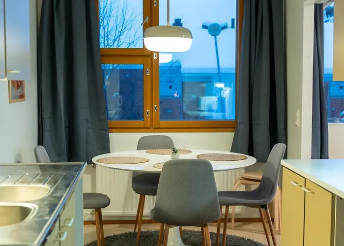 Two-story Family For 10 Persons With Private Yard Rovaniemi